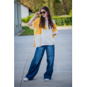 Halenka oversize vzor KVĚT 50118