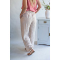 Kalhoty lněné culottes 10375 Itálie