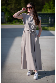Dlouhé šaty bez rukávu VOGUE 57332