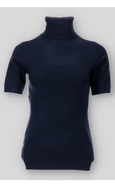 Módní úpletový rolák krátký rukáv N8507