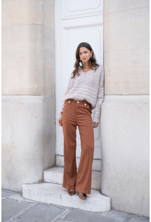 Elegantní kalhoty wide-leg Onado H3043
