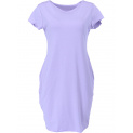 basic bavlněné šaty lila fialová
