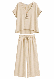 Kalhotový komplet/halenka kr.rukáv 3383/6126