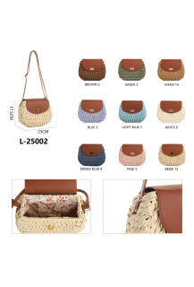 Kabelka boho proutěná L-25002