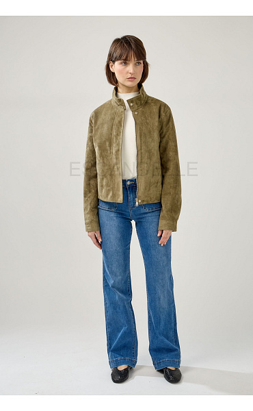 Stylová bunda imit. broušené kůže Nyx ESC 5175