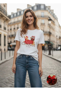 Triko s potiskem CHANGE kr. rukáv R2626