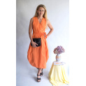 zavinovací šaty oranžová