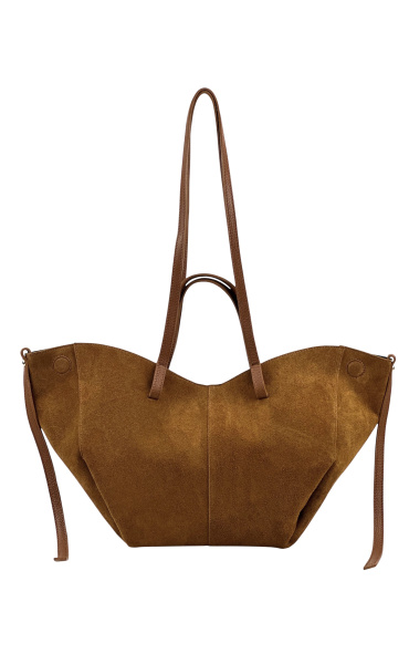 Velká kabelka z broušené kůže 650-c Itálie