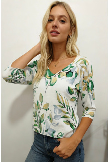 Svetřík Damod s potiskem 3/4 rukáv BSV24467