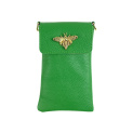 Kabelka malá crossbody-mobil ,kůže 999 Itálie