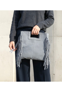 Kabelka s třásněni broušená kůže 6600