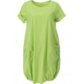 bavlněné šaty s kapsami světlé zelená