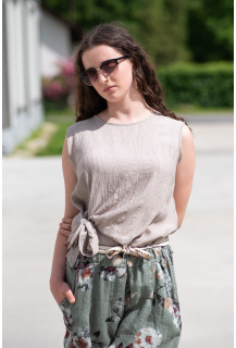 Halenka/top s vázáním bez rukávu 50375