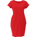 basic bavlněné šaty červená