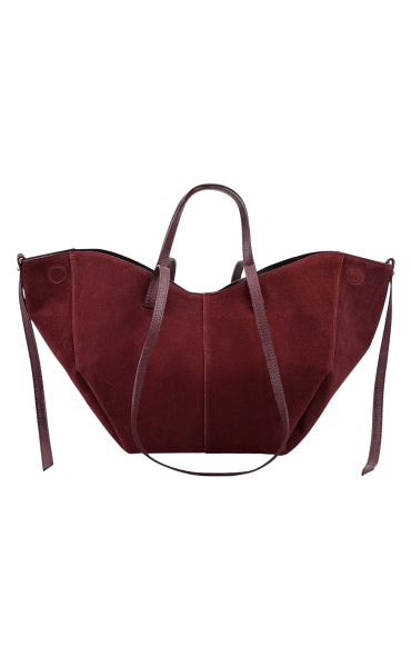 Velká kabelka z broušené kůže 650-c Itálie