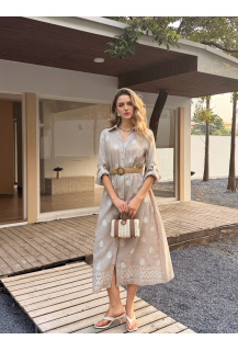 Dlouhé košilové šaty Unika Paris S006