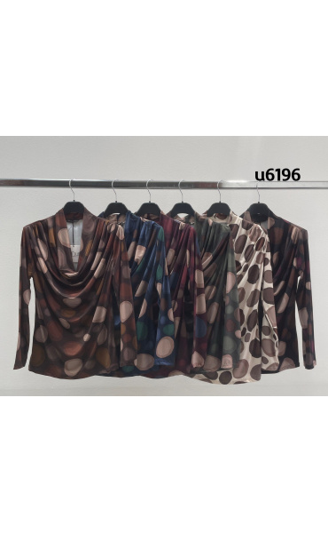 Elegantní halenka s vodou potisk U6196