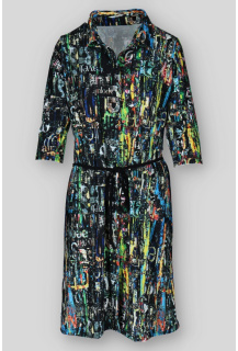 Šaty košilové 3/4 rukáv 4305 Pratto