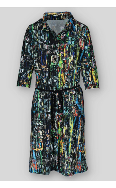 Šaty košilové 3/4 rukáv 4305 Pratto