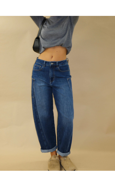 Kalhoty džínové BARREL 3D-9309