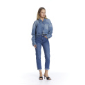 Bunda džínová oversize 3D-1516 Itálie