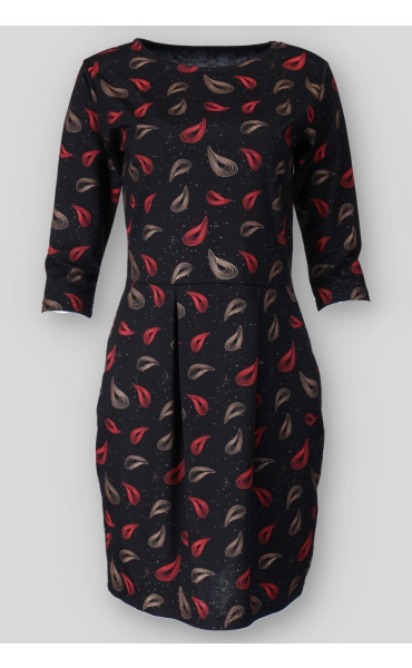 Šaty/šatovka s kapsami 3/4 ruk. 4158 Pratto