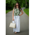 Kalhoty lněné culottes 7635