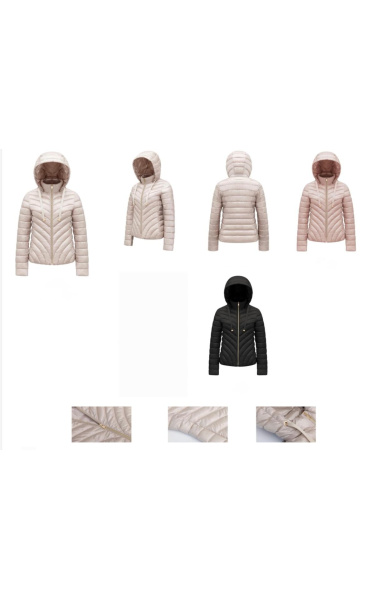 Prošívaná bunda s kapucí SAC-608