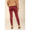 Kalhoty jeans color Onado H2505-PR bordó