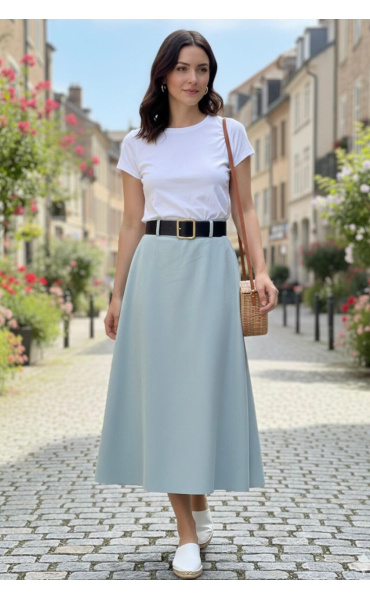 Sukně s páskem WAY 24483