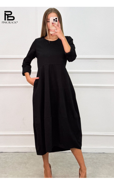 Dlouhé balónové šaty Lamiar 36190