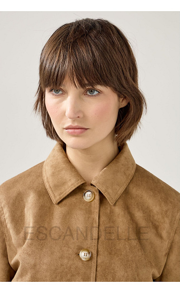 Krátký kabátek imit. broušené kůže Sabina ESC 5221