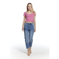 Kalhoty džínové boyfriend 3D-1360-1 Itálie 