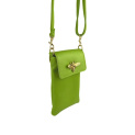 Kabelka malá crossbody-mobil ,kůže 999 Itálie