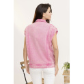 Trendy džínová vesta oversize C10449