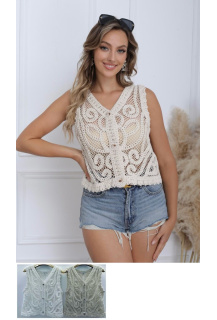 Vesta háčkovaná BOHO DZ062