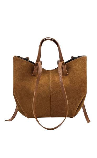 Velká kabelka z broušené kůže 650-c Itálie