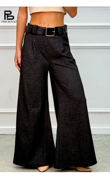 Kalhoty široké s páskem 1639