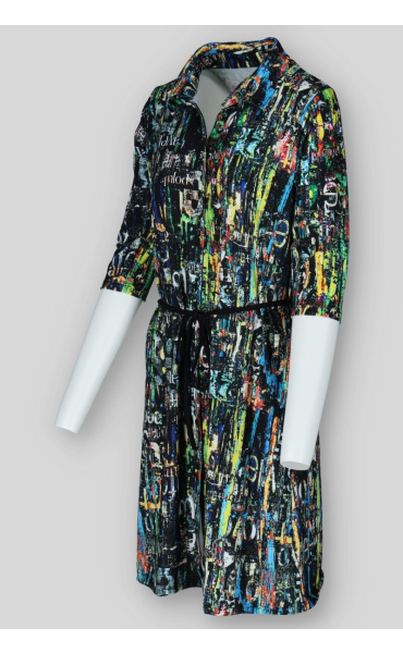 Šaty košilové 3/4 rukáv 4305 Pratto