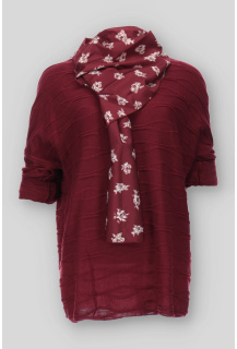 Halenka "V" výstřih šátek  MY STYLE