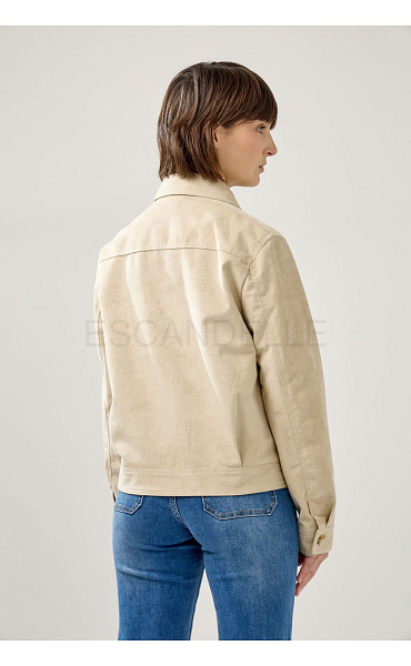 Krátký kabátek imit. broušené kůže Sabina ESC 5221