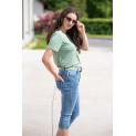 Džínové capri kalhoty 3D-8015