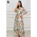 Elegantní dlouhé šaty s potiskem Lamiar 37805