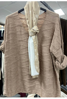 Halenka "V" výstřih šátek  MY STYLE 
