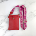 Kabelka malá crossbody-mobil ,kůže 949 Itálie