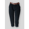 Trendy kalhoty manšestr s páskem 242979