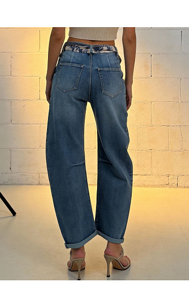 Kalhoty džínové BARREL 3D-9338