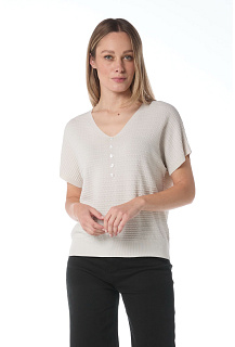 Elegantní halenka s aplikací knoflíků SEVENDAY 6290