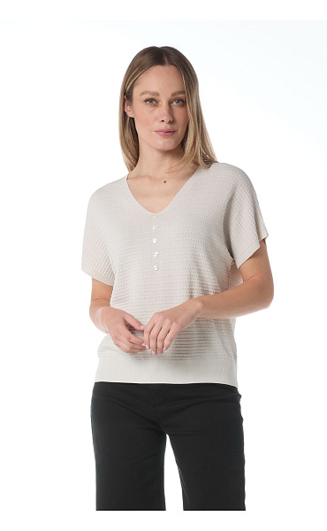 Elegantní halenka s aplikací knoflíků SEVENDAY 6290