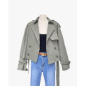 Bunda trenčkot/křivák oversize M 2117